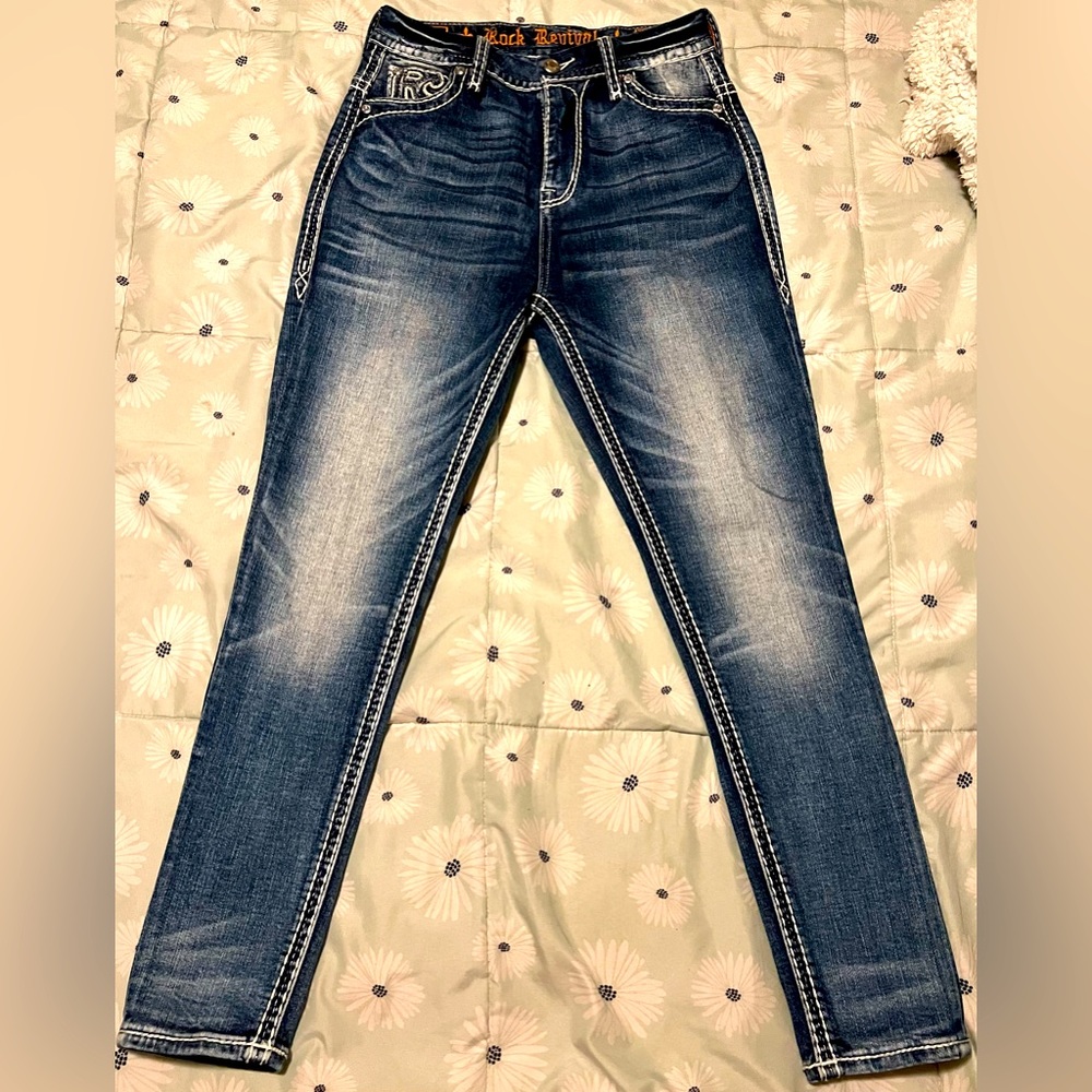 Rock Revival Women  Ferry 27  Ultra High Rise Curvey Ankle Skinny